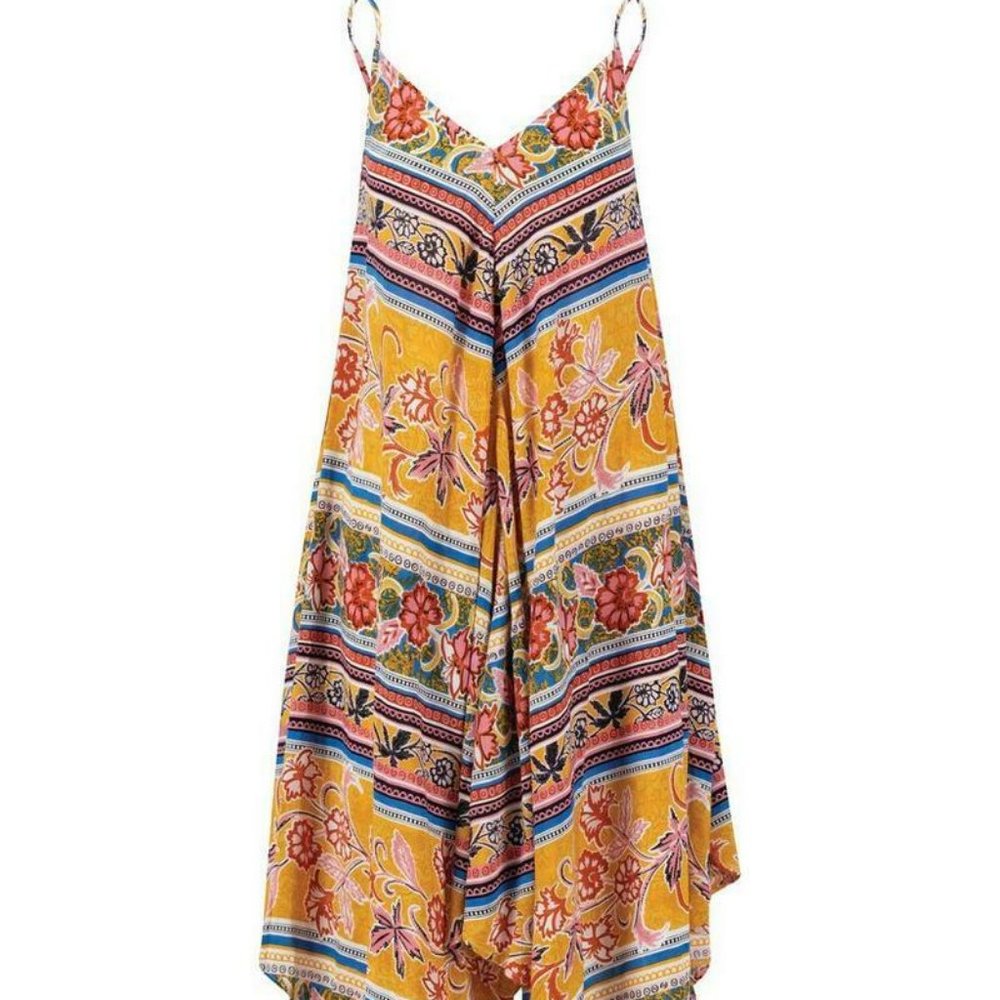Old Khaki TALULAH DRESS Floral Printed Midi New S
